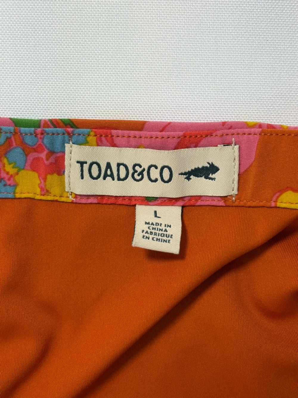 Toad&Co Orange  skort dress size large - Picture 6 of 7